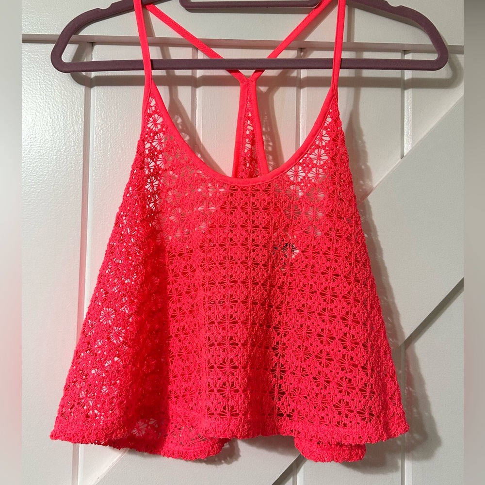 PINK xs/s cropped cover up